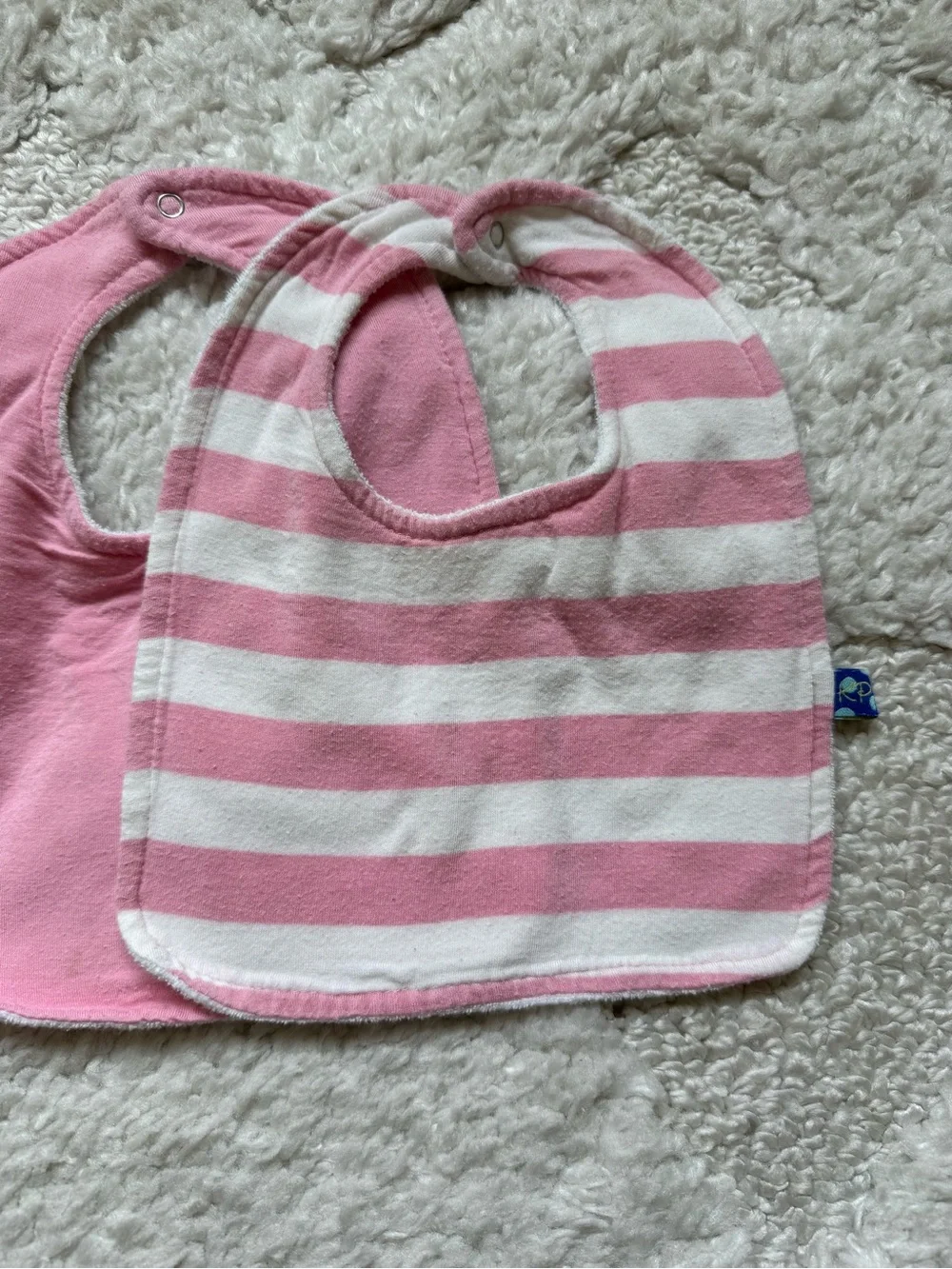 Kickee Pants Baby Bib Set - Pink, Pink Stripe & Purple Jellyfish